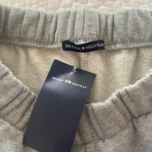 Brandy Melville Pants - Brandy Melville Grey Sweatshorts